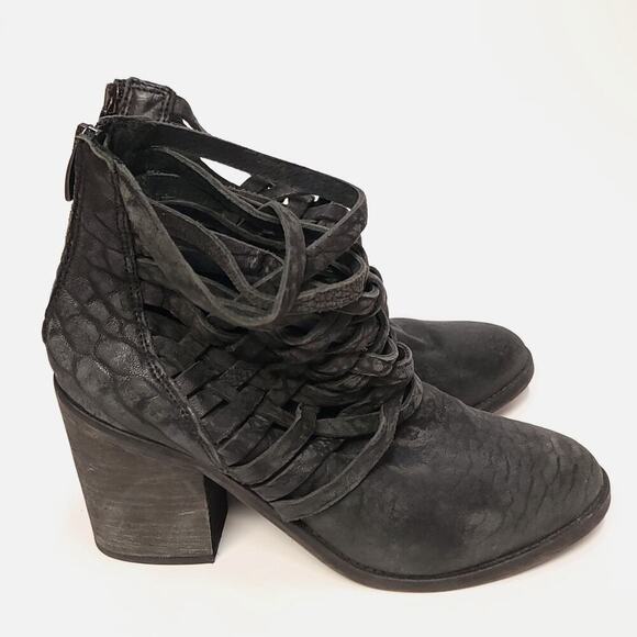 Free People Carrera Heel Boot Size 39 8.5 Slate Womens Shoe Shoes Heels Bootiez - Picture 4 of 14